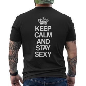 Keep Calm And Stay Sexy Men's T-shirt Back Print - Thegiftio UK