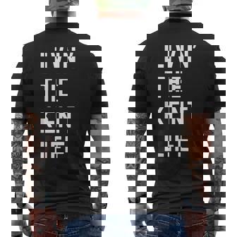 Kent の人生を生きている Kent メンズTシャツ バックプリント - Kawaiitshirt