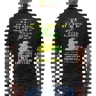 Key Lime Pie Thing レモンパイ デザート タルト フロリダパイ 長袖tシャツ メンズTシャツ バックプリント - Kawaiitshirt