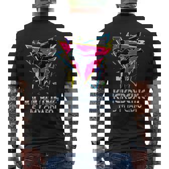 Kickboxing Is My Cardio Retro Workout Martial Arts Boxing Men's Back Print T-Shirt | Mazezy