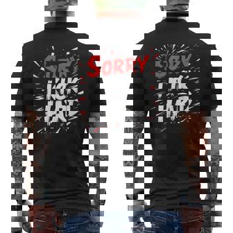 Kickboxing Quote Boxer Hard Men's Back Print T-Shirt | Mazezy