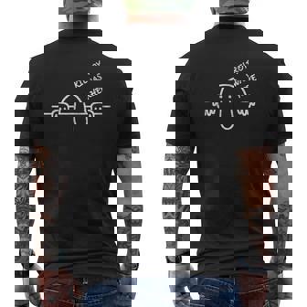 Kilroy Was Here グラフィティアート メンズTシャツ バックプリント - Kawaiitshirt