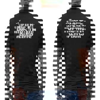 King Of Pump Station Operators Men's Back Print T-Shirt | Mazezy