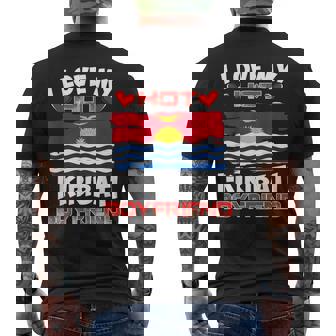 Kiribati I Love My Hot I-Kiribati Boyfriend Men's Back Print T-Shirt | Mazezy