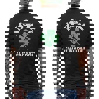 Kiss Me I'm Nauruan St Patrick's Day Nauru Tank Top Men's Back Print T-Shirt | Mazezy