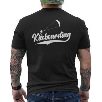 Kiteboarding In The Air Tank Top Men's Back Print T-Shirt | Mazezy
