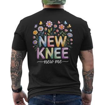 Knee Replacement Recovery Surgery New Knee New Me Men's T-shirt Back Print - Thegiftio UK