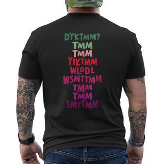 Do You Know The Muffin Man Dyktmm Nostalgia Quote Men's T-shirt Back Print - Thegiftio UK