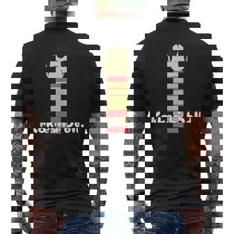 Kokeshi Doll こけし 人形 昭和 大正 レトロ お土産 グッズ メンズTシャツ バックプリント - Kawaiitshirt