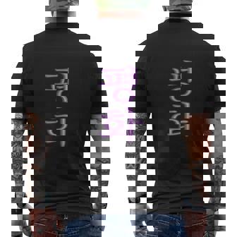 Korean Writing Hope Symbol Purple Xmas Calligraphy Men's Back Print T-Shirt | Mazezy