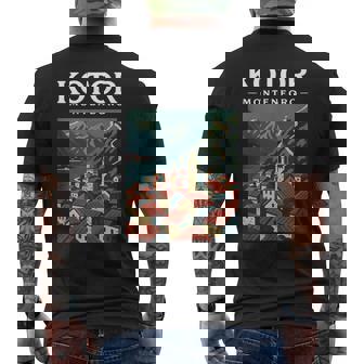 Kotor Montenegro Fortress Travel Vintage Fjord Adriatic Town Tank Top Men's Back Print T-Shirt | Mazezy