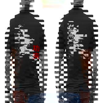 Kung Fu Luchador De Artes Marciales Caligrafía China Camiseta Hombre Estampado Espalda - Regaloses
