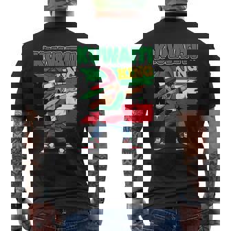 Kuwaiti King Dab Kuwait Flag For Kids Men's Back Print T-Shirt | Mazezy