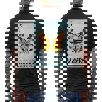 La Mariposa Cartes Papillon Mexicain T-shirt imprimé au dos - Cadeauxyz