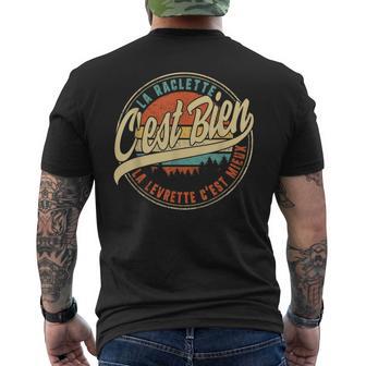 La Raclette C'est Bien La Levrette C'est Mieux Humour Fete D T-shirt imprimé au dos - Cadeauxyz