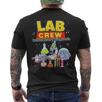 Lab Crew Cute Science Laboratory Diagnostic Lab Week 2026 Men's T-shirt Back Print - Thegiftio