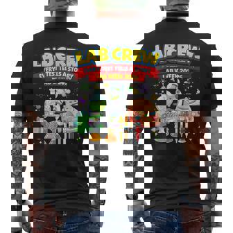 Lab Crew Science Team Medical Tech Lab Week Appreciation Men's T-shirt Back Print - Monsterry