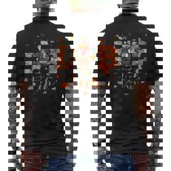 Lab Tech Laboratory Scientist Thanksgiving Turkey Lab Life Men's T-shirt Back Print | Seseable CA