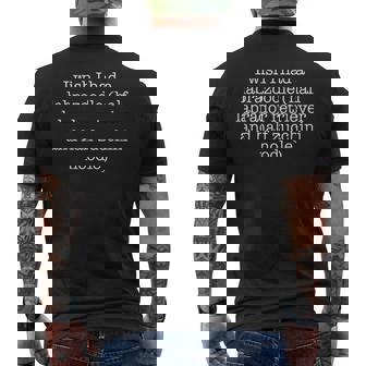 Labrador Dog Lover Zucchini Foodie Ironic Sarcastic Men's Back Print T-Shirt | Mazezy