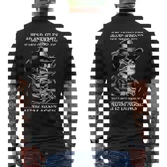 Ladies & Gentlemen I Have Autism Frog Meme Autistic Tank Top Men's Back Print T-Shirt | Mazezy