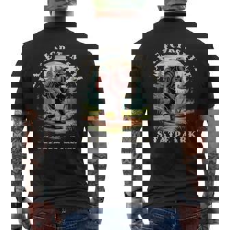 Lake Fort Smith State Park Arkansas Blue Ridge Hiking Bear Men's Back Print T-Shirt | Mazezy