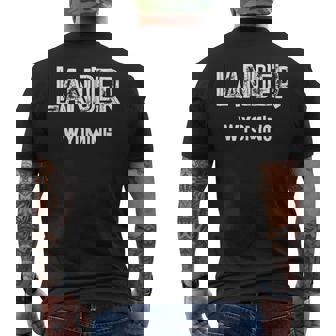 Lander Wyoming Tank Top Men's Back Print T-Shirt | Mazezy