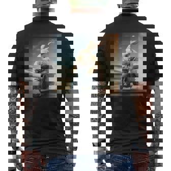 Lapin Conduit Moto Mobylette Lapin De Pâques Motard Drôle T-shirt imprimé au dos - Cadeauxyz