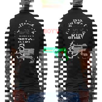 Laser Tag Boy's Birthday Laser Tag Team Lasertag Game Men's Back Print T-Shirt | Mazezy