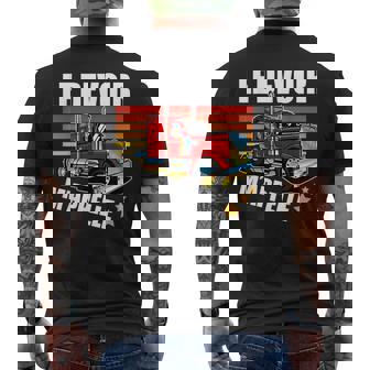 Le Devoir M’Appelle Truck Driver Retro Graphic Men's Back Print T-Shirt | Mazezy