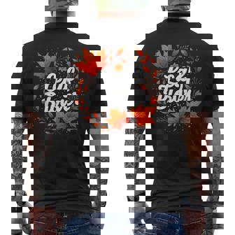 Leaf Blower Gardening Cleanup Fall Halloween Costume Men's Back Print T-Shirt | Mazezy