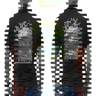 Learning About Lettuce The Land Retro Men's T-shirt Back Print - Monsterry