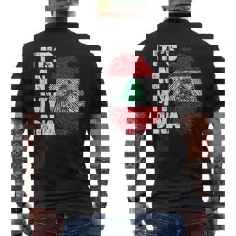 Lebanon It's In My DNA Lebanon Men's Back Print T-Shirt | Mazezy