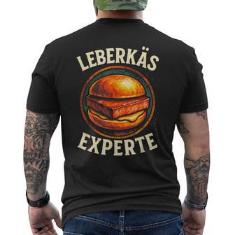 Leberkäs Experte Bayerisch Bayrisch Leberkäse T-Shirt mit Rückendruck - Seseable