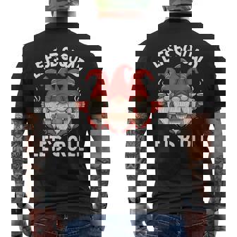 Lefse Squad Let’S Roll Gnome Baking Men's T-shirt Back Print - Monsterry