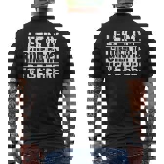 I Left My Guinea Pig To Be Here Tank Top Men's Back Print T-Shirt | Mazezy