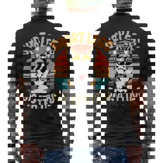 Short Legs Big Attitude Corgi For Lover Men's Back Print T-Shirt | Mazezy