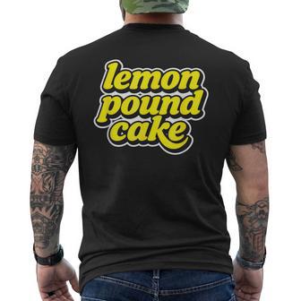 Lemon Pound Cake Men's T-shirt Back Print - Thegiftio
