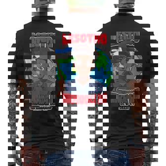 Lesotho Independence Day October 4th Tank Top Men's Back Print T-Shirt | Mazezy