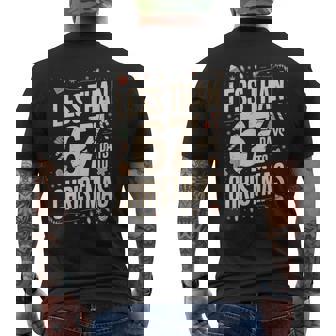 Less Than Six Seven 67 Days To Christmas Matching Teacher Men's Back Print T-Shirt | Mazezy