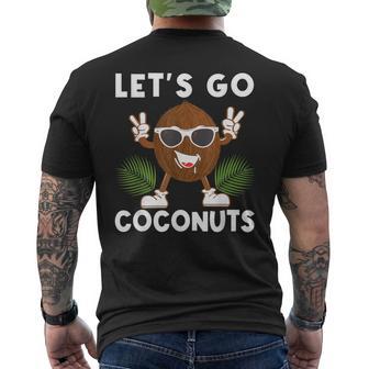 Let's Go Coconuts Fruit Sommer Coconut Costume Men's T-shirt Back Print - Thegiftio UK