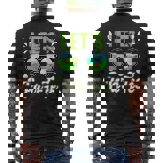 Let's Par Tee Golf Club Golf Player Golf Ball Golfing Party Men's Back Print T-Shirt | Mazezy