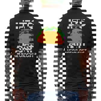 Let's Taco About Meteorologists Meteorologist T-Shirt Men's Back Print T-Shirt | Mazezy