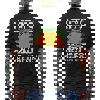 Let's Taco About REALTORS For Realtor T-Shirt Men's Back Print T-Shirt | Mazezy