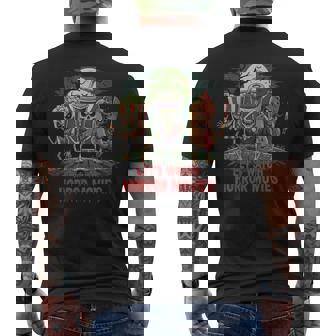 Let's Watch Horror Movies Halloween Characters Snacks Men's T-shirt Back Print | Seseable UK