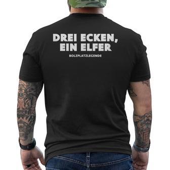 Letzter Mann Ist Torwart Bolzplatz Fussball Geschenk T-Shirt mit Rückendruck - Seseable