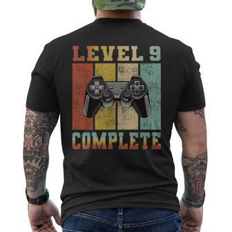Level 9 Complete Geburtstag 9 Jahre Gamer Level Unlocked T-Shirt mit Rückendruck - Geschenkecke