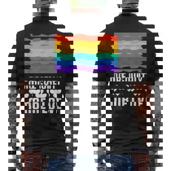 Lgbt More Equality More Lovetシャツ Lgbtq ゲイ レズビアン Lgbt メンズTシャツ バックプリント - Kawaiitshirt