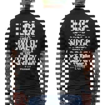 Lick Salt Swallow Tequila Suck Lime Drinking Men's Back Print T-Shirt | Mazezy