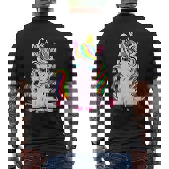 Licorne Arc-En-Ciel T-shirt imprimé au dos - Cadeauxyz