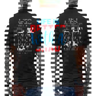 Life Is Better With A Chad Name Chad T-Shirt Men's Back Print T-Shirt | Mazezy